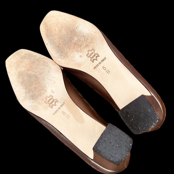 Renzo Fontanelli Stanley Eisenman’s Shoes Braid Woven Leather Metallic Taupe 6 B - Picture 9 of 11